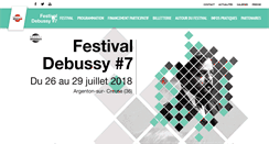 Desktop Screenshot of festivaldebussy.com