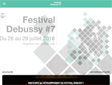 Tablet Screenshot of festivaldebussy.com